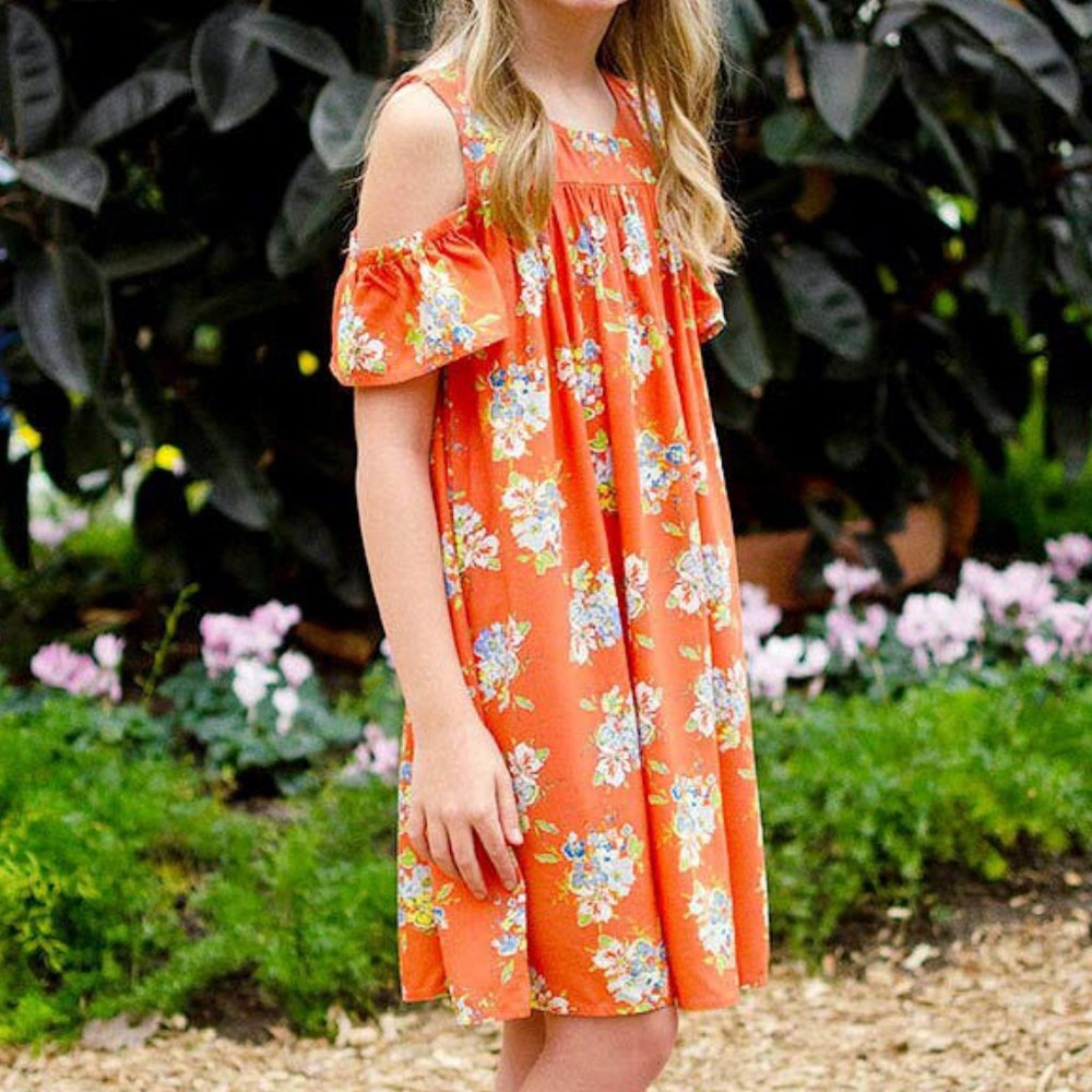 Matilda Jane Lets go together In It Together Dress Cold Shoulder Dress 12 #3169